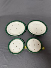 Antique Limoges Green & Gold Encrusted Salad Plates Set of 4 — listing 2