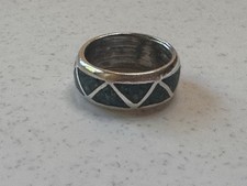 Navajo Sterling Silver Turquoise Cuff Bracelet — listing 4