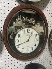 Rhythm Small World Liberty Musical Wall Clock with Roman Numerals — listing 5