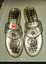 Stuart Weitzman Gray Leather Pointed-Toe Ballet Flats, Size 10 B — listing 3
