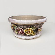 Capodimonte Porcelain Oval Jardinière / Cachepot with Relief Bacchanal Scene — listing 6