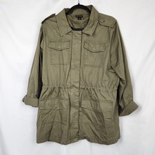 New Directions Studio Women's Olive Green Utility Anorak Jacket, Size S — listing 3