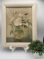 Floral Still Life Oil Painting on Board, Signed C. Murphy, Ornate Gilt Gesso Frame — listing 3