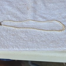 Graduated Faux Pearl Strand Necklace with Gold-Tone Box Clasp — listing 5