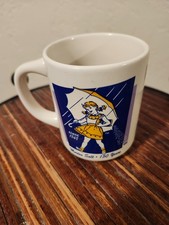 Morton Salt "When It Rains It Pours" Umbrella Girl Logo Mug Set (4 Mugs, Anniversary Logo Series) — listing 5