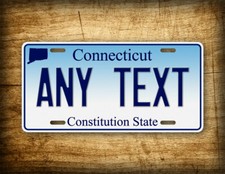 Vintage 1980 Connecticut "The Constitution State" Novelty License Plate — listing 3