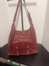 Fossil Long Live Vintage Pebbled Leather Hobo Shoulder Bag, Burgundy — listing 3