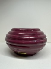Haeger Floral Cream Oval Ceramic Planter Bowl with Artificial Ivy & Blossom Arrangement