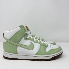 Nike Dunk High Sail/Honeydew Green with Cork Sole