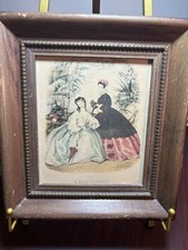 Antique Hand-Colored French Fashion Plate Engraving from La Mode Illustrée — listing 4