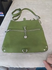 Joy Mangano Green Pebbled Leather Wristlet Pouch — listing 2