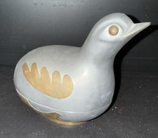 Vintage Pewter Figural Duck Covered Trinket Box — listing 6