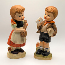 Group of Vintage Ceramic Big-Eyed Children Figurines (Goebel/Redware-style) — listing 4