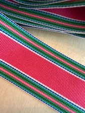 Vintage LANDSCO Grosgrain Ribbon Roll, No. 40, 10 Yards, Dark Teal/Navy — listing 5