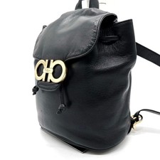 Salvatore Ferragamo Black Puffer Nylon & Leather Backpack