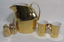 Hall China Golden Glo 22K Gold Covered Casserole Dish — listing 6