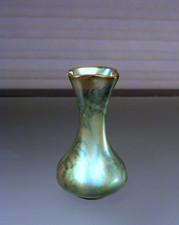Vintage Art Nouveau Style Textured Pottery Vase with Stylized Floral Relief No marks at all — listing 4