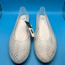 Wild Fable Clear Jelly Ballet Flats, Woven Texture, Women's Size 8 — listing 5