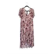 Maurices Black Tan Brown Ombre Tie-Dye Strapless Maxi Dress, Size XL — listing 3