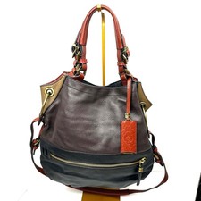 orYANY Colorblock Pebbled Leather Small Satchel Handbag