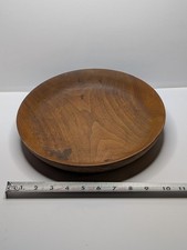 Carved Hardwood Salad Bowl Serving Set with Leaf-Motif Servers — listing 2