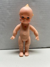 Vintage Rubber Kewpie Doll, Lying/Crawling Pose with Squeaker Hole, approx. 5" long — listing 3