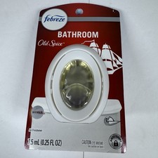 Febreze Bathroom Air Freshener Old Spice Scent 7.5mL - Lot of 2