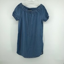 off shoulder tiered Michael Michael Kors Off-Shoulder Tiered Chambray Maxi Dress — listing 5