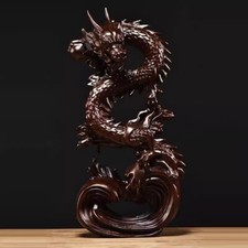 Chinese Carved Dragon Altar Table / Scroll-End Cabinet with Cloud-and-Dragon Relief Panels — listing 6