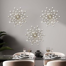 Metal Starburst Sunburst Wall Decor with Teardrop Accents — listing 3