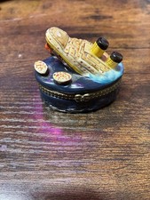 Limoges France Hand-Painted Porcelain Titanic Trinket Box — listing 3