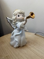 Porcelain Angel Ornament Figurine with Bisque Wings — listing 3