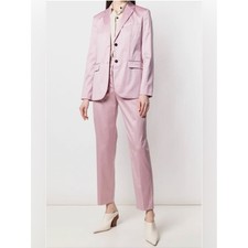 Theory Black Satin Two-Button Blazer, Size 10 — listing 4