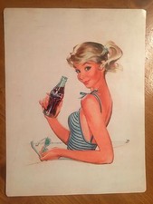 Coca-Cola 'Delicious Refreshing' Victorian Lady Reproduction Tin Sign — listing 5
