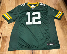 Nike Green Bay Packers Aaron Rodgers #12 On Field Football Jersey, White, Size 40 (M) — listing 6
