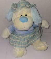 Cream Plush Puppy Dog Stuffed Animal with Contrast Stitching — listing 3