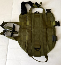Tactical Service Dog Vest Harness with Molle System, No-Pull, Reflective, with Removable Patches (Tan/Coyote Brown) Large — listing 6