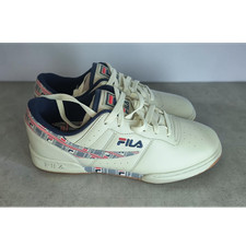 FILA Original Fitness Low Sneaker - Cream/Navy/Red Logo Tape — listing 2