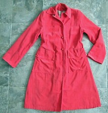 Pink Corduroy Belted Trench Coat / Wrap Jacket — listing 6