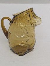 Amber Glass Figural Bud Vase / Figurine, Maker Unknown — listing 5
