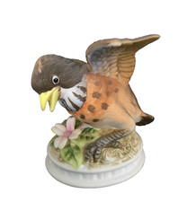 Lefton China 'Robin' Hand-Painted Bisque Porcelain Bird Figurine KW 6609