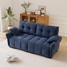 Chenille Upholstered Sofa Set (Pair of Two-Tone Sofas) — listing 2