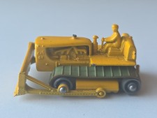 Vintage Matchbox Lesney King Size Caterpillar Crawler Tractor / Bulldozer, Yellow & Green with 'COBRA' Engine — listing 6