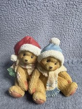 Cherished Teddies 'Jamie and Ashley - I'm All Wrapped Up In Your Love' Christmas Bear Figurine #141224, 1996 — listing 4