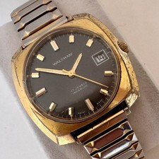 Vintage Waltham Incabloc 17-Jewel Manual-Wind Wristwatch with Speidel Stretch Band