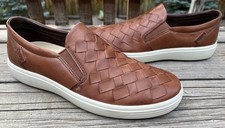 ECCO Men's Brown Leather Slip-On Loafers, EUR Size 48 — listing 3