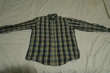 Vintage United Colors of Benetton Plaid Flannel Button-Up Shirt, Made in Italy, Size L — listing 6