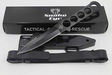 Snake Eye Tactical Spring-Assisted Folding Pocket Knife with 3D Skull/Bandana Graphic Handle