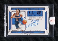 Panini National Treasures Jalen Brunson Base Card /75 New York Knicks, listing 2