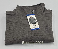 Dockers Quarter-Zip Fleece Pullover Regular Fit, Heather Blue, Men's XL — listing 4